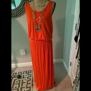 Michael Kors Orange Maxi Dress Only Size L